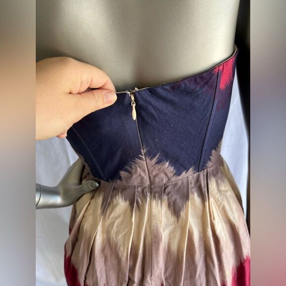 COREY LYNN CALTER Anthropologie strapless jewel-tone dress, size 4 - Picture 7 of 10